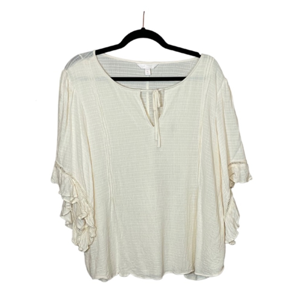 Ethereal flowy white top
